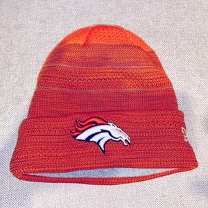 Fleece insulated Denver Broncos beanie